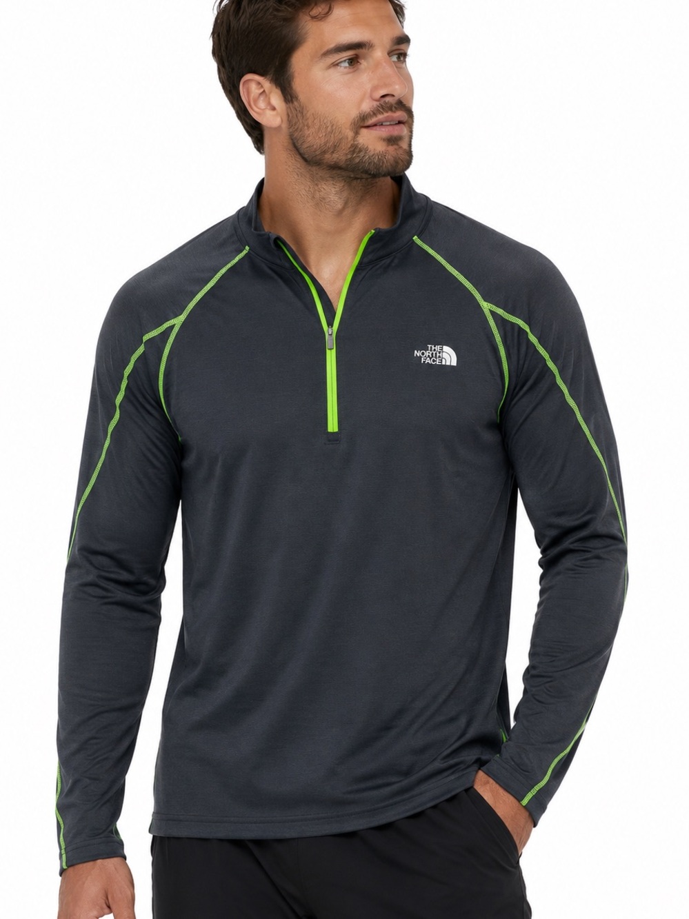The North Face athletic shirt FlashDry size XL gray long sleeve